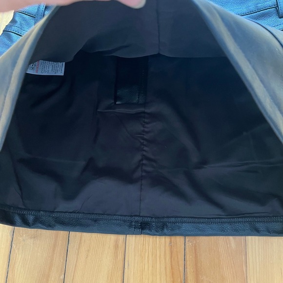 Edikted Black Faux Leather Mini Skirt XS Vegan Leather 5-Pocket Moto Style - Picture 11 of 11